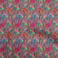 thumbnail image 1 of oneOone Silk Tabby Light Red Fabric Abstracts Sewing Craft Projects Fabric Prints By Yard 42 Inch Wide, 1 of 5