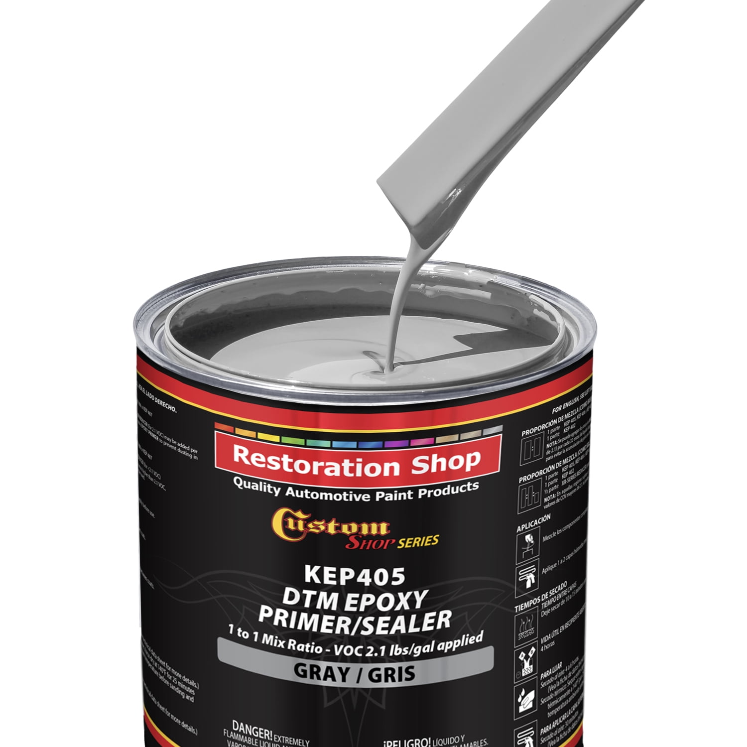 GRAY Epoxy Primer / Sealer 2.1 VOC (2GALLON KIT) AntiCorrosive DTM
