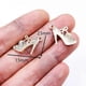 thumbnail image 3 of 10pcs Handmade Rhinestone Two Tone Ladies High Heels Pendant Pop Bracelet Earrings Accessories DIY Charm Jewelry Crafts Making, 3 of 5