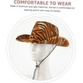 thumbnail image 6 of KOK-Tiger Cowboy Hat Women Cowgirl Hat Halloween Costumes Tiger Printed Hat Womens Hats Summer Wedding Decorations Role Play Outfits Leopard Hat Has Miss Eva Printing-0507, 6 of 9
