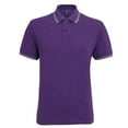 thumbnail image 2 of Asquith & Fox Mens Classic Fit Tipped Polo Shirt, 2 of 2