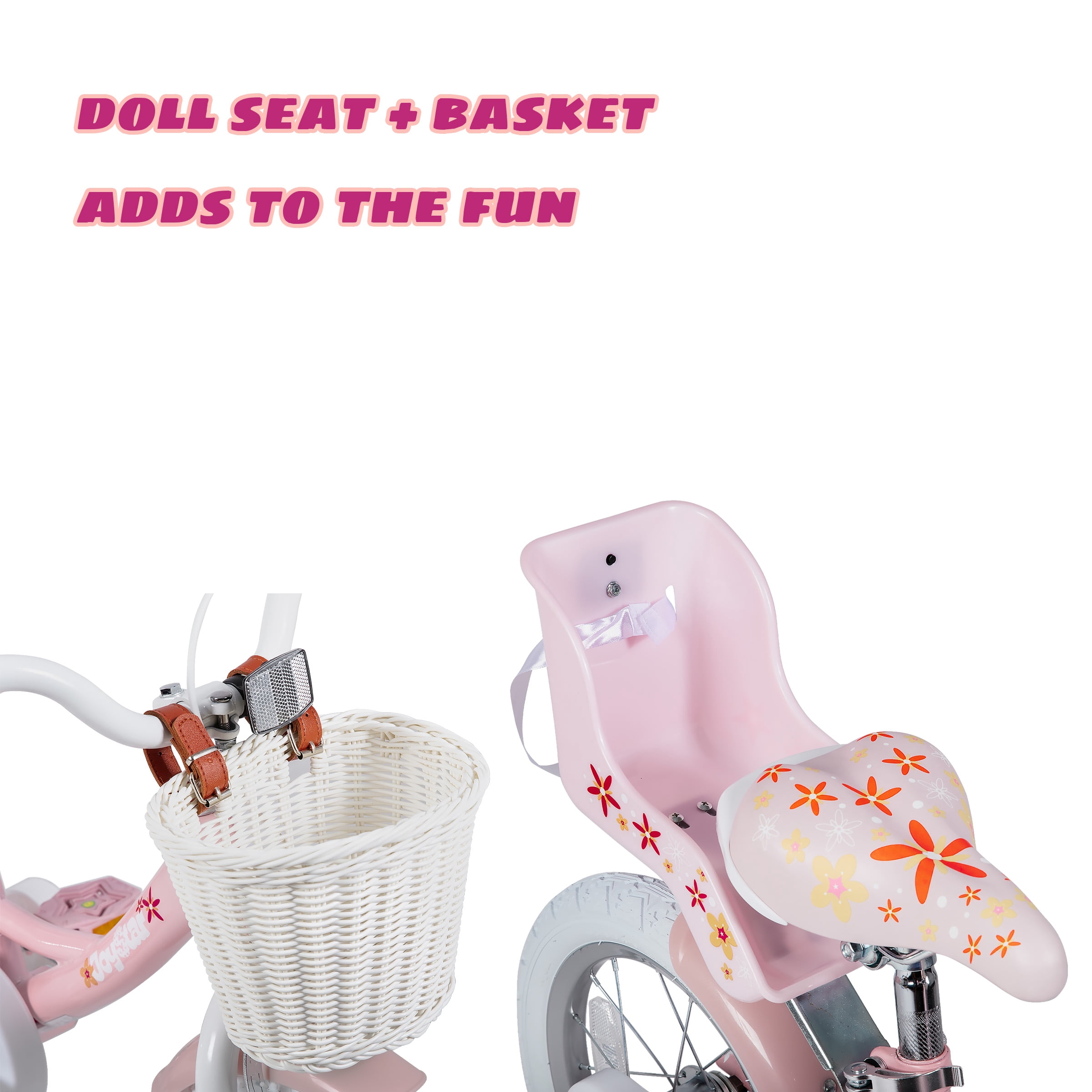 Joystar Unicorn 18inch Girls' Bike, Mint Pink