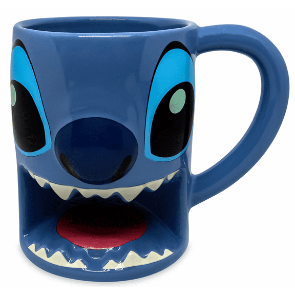 Disney Parks Stitch Sculpted Donuts Figural Ceramic Coffee Mug New