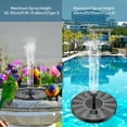 thumbnail image 2 of CACAGOO 1W Solar Fountain Pump with 6 Nozzles Water Pump Floating Fountain, 2 of 6