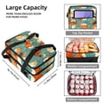 thumbnail image 3 of Squirrel Dual Compartment Insulated Lunch Bag with Large Capacity - 7.1x11.4x16.1 Inches - Handheld Refrigerated Meal Bag, 3 of 6