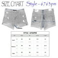 thumbnail image 7 of Women's Summer Casual Sexy Cute Denim Jean Shorts Pants - Rolled Hem Distressed Ripped Denim Shorts LT6763PM Blue, 7 of 7