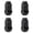 Black, variant on (4 Pack) Tusk Tapered Spline Drive Lug Nut 12mm x 1.50mm Thread Pitch Black