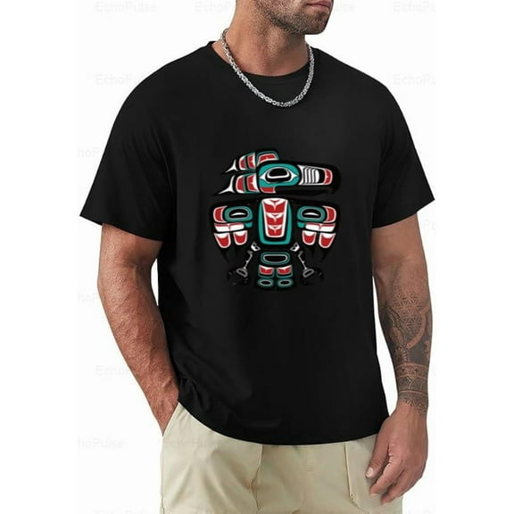 Haida Tlingit Native Raven Totem Pacific Northwest Art Unisex T-Shirt