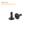 thumbnail image 3 of Unique Bargains Phillips Head Self Tapping Screws, 200pcs #8x1/2' Sheet Metal Screw, 3 of 4