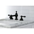 thumbnail image 4 of Kingston Brass KC7060AL Vintage 8 in. Widespread Bathroom Faucet, Matte Black, 4 of 5