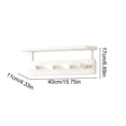 thumbnail image 3 of HOZVOMI Clothes Rack With Top Shelf, Wall Mounted Clothing Rack With Hanging Rod, Wall Hooks With Shelf, Multi-function Hanger For Entryway, Bedroom, Closet, Rustic, 3 of 6
