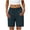 Navy, variant on Qgtaibl Women's Knee Length Lounge Shorts Elastic Waist Straight Leg Bermuda Shorts with Pockets Summer Solid Color Quick Dry Work Shorts Gray XL