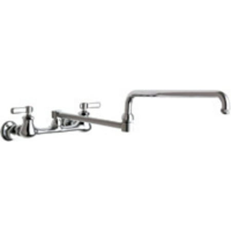 Chicago Faucets 540 Lddj24ab Chrome Wall Mounted Pot Filler Faucet