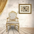 thumbnail image 3 of Pinto, Patricia 18x13 Gold Ornate Wood Framed with Double Matting Museum Art Print Titled - African Circles with Gold, 3 of 4