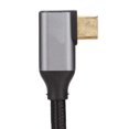 thumbnail image 3 of 4K 100W PD 5A curva de ángulo recto 90 grados Gen 2 USB3.1 tipo C macho a cable de extensión hembra, 3 of 8