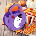 thumbnail image 3 of Beautynvta Halloween Gift Candy Bag, Bat Pumpkin Witch Ghost Decorative Small Gift Tote Reusable Non-Woven Bags with Handle for Gifts Wrapping, Halloween Party Supplies, 3 of 4