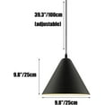 thumbnail image 2 of Modern Simple Metal Pendant Lamp, Minimalism Colorful Pendant Lighting, Rustic Farmhouse Pendant Light, Single Pendant Light Fixture for Kitchen Sink Bar Bedroom Bedside, 2 of 7