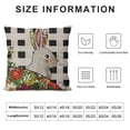thumbnail image 5 of nygtbtfer Outdoor Throw Pillow CoverSpring Rabbit Silhouette Waterproof Cushion Pack Colorful Egg Floral on Flax Pillow Cases Home Decoration for Patio Garden Couch Sofa, 5 of 5
