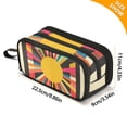 thumbnail image 4 of FORMRS Pencil Case with 3 Compartments Zipper Pouch, Elementary School Level and up, Geometric Sun, 4 of 8