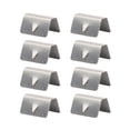 thumbnail image 1 of SHISUYAN Wire Management Buckle 8 Pcs Silver Stainless Steel Deflector for Driving, 1 of 8