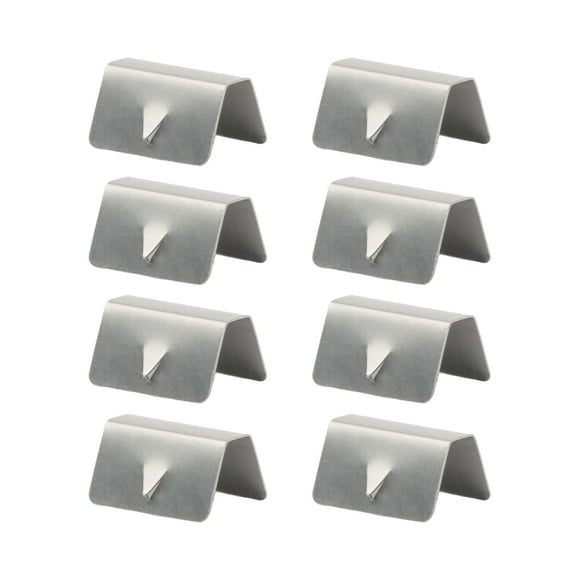 Gongc 8 Pcs Wind Rain Deflectors Channel Stianless Steel Clips Fitting Clips Replacements Compatible for Heko Sned Clip (Silver)
