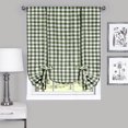 thumbnail image 2 of Achim Home Furnishing: Buffalo Sage Plaid Modern Window Curtain Panel : 58" x 24" Tier Pair, 2 of 4
