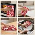 thumbnail image 6 of 2 Pcs Funny Kitchen Towels,Red Christmas Santa Pattern Microfiber Dish Towels,Kitchen Tea Towels,Kitchen Towel Set (18" X 26"), 6 of 7
