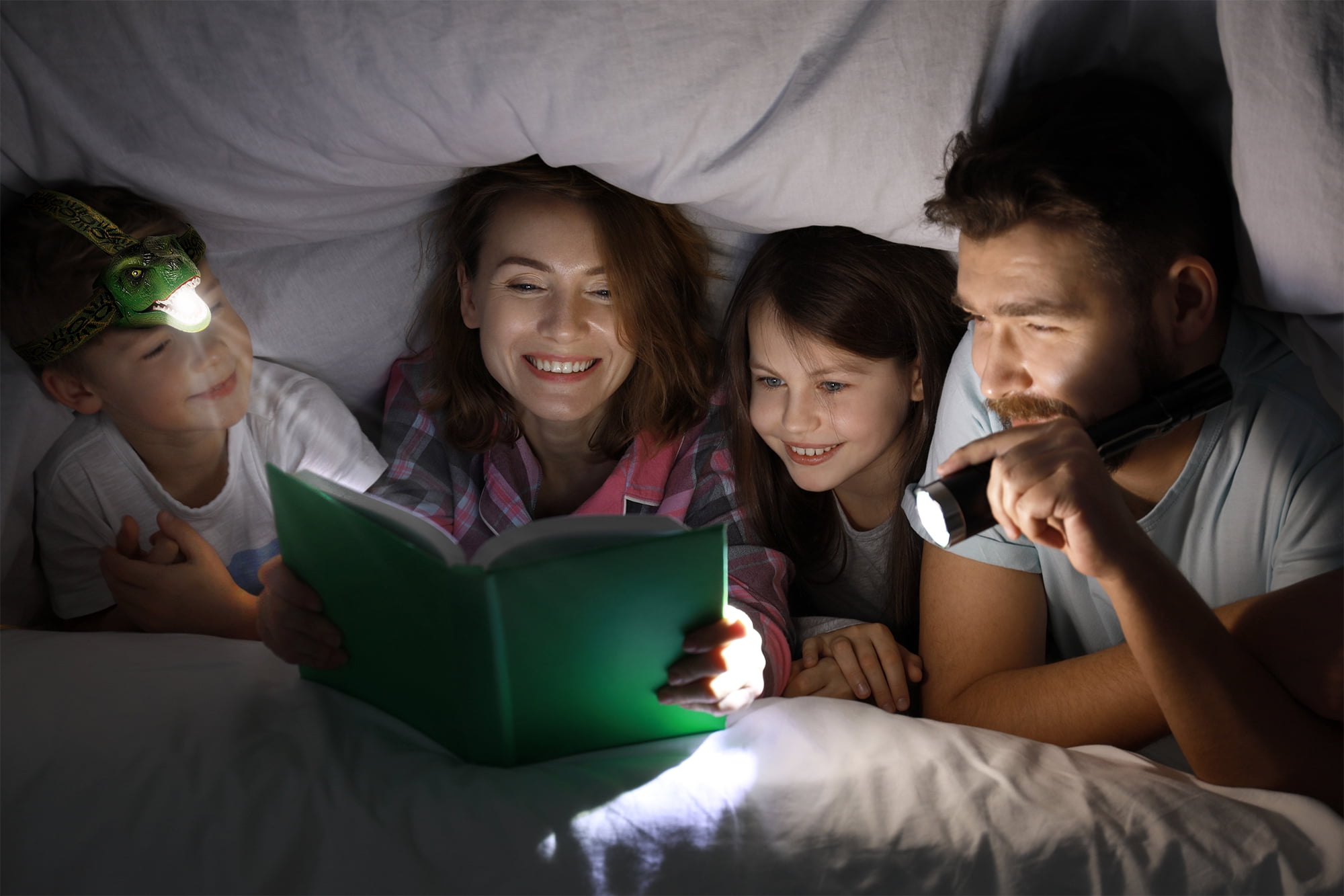 DinoBryte LED Headlamp - T-Rex Headlamp for Kids