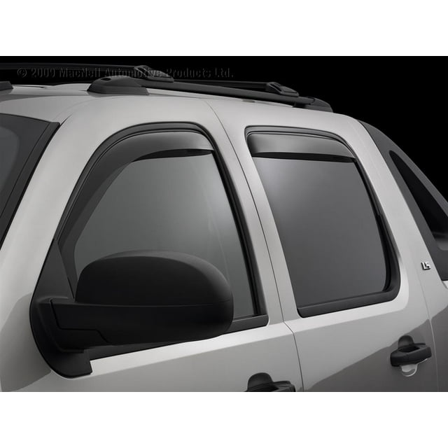 Weathertech Garde-Pluie 84426 Design Aérodynamique; dans le Canal; Fumée Sombre; Acrylique; Lot de 4