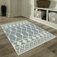 thumbnail image 3 of Mainstays Traditional Blue Diamond Indoor Accent Rug with Skid-Resistant Backing, 2'6" x 3'10", 3 of 9