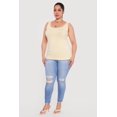 thumbnail image 3 of Women's Plus Size Solid Seamless Scoop Neck Tank Top, 3 of 4