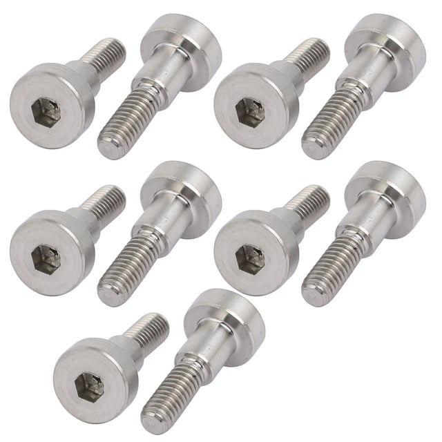 Unique Bargains 10pcs Shoulder Bolt 5mm Shoulder Dia 6mm Shoulder Length M4 Thread