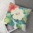 thumbnail image 7 of Indoor/Outdoor Floral Print Poly Filled Throw Pillow, Multi, 7 of 7