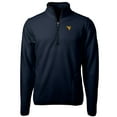 thumbnail image 2 of Men's Cutter & Buck Navy West Virginia Mountaineers Big & Tall Cascade Eco Sherpa Fleece Quarter-Zip Jacket, 2 of 3