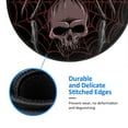 thumbnail image 5 of Disketp Spider With Skull Small Mouse Pad 7.9x7.9 Inches,Washable Round Mousepad For Office Laptop Computer,Non-Slip Rubber Base Mouse Pads For Wireless Mouse, 5 of 9