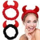 thumbnail image 1 of 2 Pcs Women Cosmetic Headbands 3D Cow Horns Decorative Makeup Skincare Headbands Hair Bands, 1 of 4