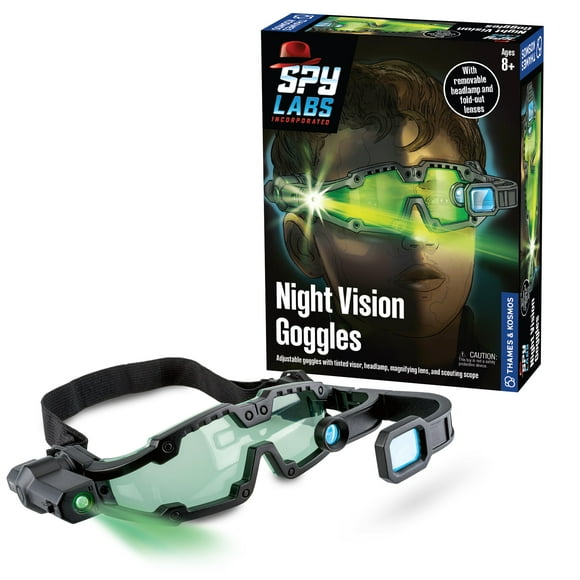 Thames & Kosmos Spy Labs Inc: Night Vision Goggles Conduct Secret Missions & Surveillance at Night! | Essential Tools & Tricks of The Trade from The D