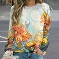thumbnail image 2 of Sweatshirt For Womens Crewneck Sunflower Hoodies Teen Girls Cute, 2 of 7