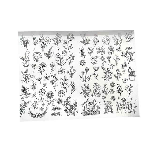 Langgg Water Soluble Stabilizer Embroidery Stabilizer for Hand Sewing Handbags Hats Small Pattern