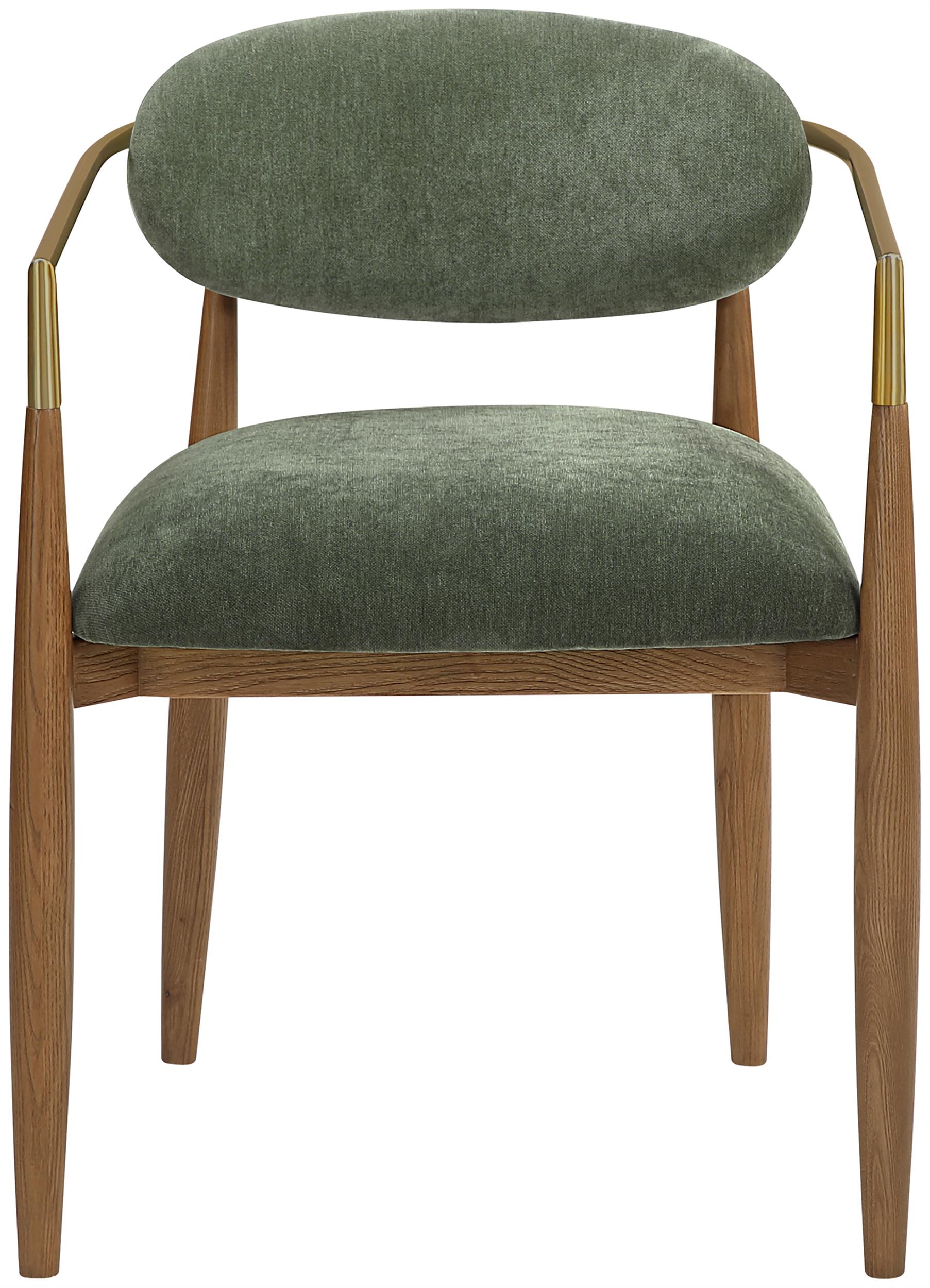 Meridian Furniture Riccio Olive Performance Fabric Dining Arm Chair (Set of 2)