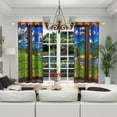 thumbnail image 5 of Lfeey Blackout Curtains, Room Darkening for Living Room Kids Bedroom, Natural Landscape, 42x63 inch, 2 Panels, 5 of 6
