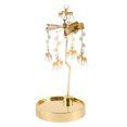 thumbnail image 2 of Rotatable Candle Holder with Round Base - Magnetic - Golden Color Snowflake Deer Pendant - Candle Stand Tray - Home Decoration - for Indoor, 2 of 7