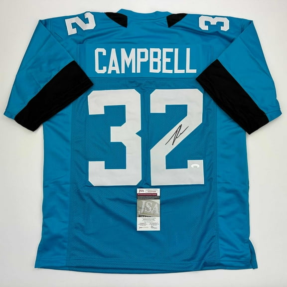 Autographed/Signed Tyson Campbell Jacksonville Teal Football Jersey JSA COA