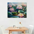 thumbnail image 2 of Large Lotus Flower Wall Art Spa Pictures Wall Decor Zen Nature Yoga Canvas Painting Home Modern Artwork Decorations for Bathroom Bedroom Living Room Office, 2 of 6