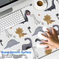 thumbnail image 2 of Long Mouse Pads for Desk,Gray Brown Dinosaurs Palms Pattern Desk Mats on Top Of Desks, Desk Mouse Pad Extra Large with 3mm Non-Slip Base and Stitched Edge for Gaming,Office,Work,Home 47.3"x23.6", 2 of 6