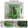 thumbnail image 2 of Forro de cortina de ducha AmazerBath, 100% EVA, suave y transparente, verde, 2 of 8