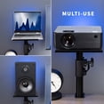 thumbnail image 4 of VIVO Universal Black Steel Clamp-on Desk / Table Speaker Stands, 2 Pack, 4 of 9