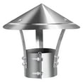 thumbnail image 2 of Tapa de chimenea superior cónica, protector de humos de chimenea de acero inoxidable, instalación sencilla, cubierta redonda exterior para chimenea Estilo B BLESIY Gorros de lluvia para chimeneas, 2 of 8