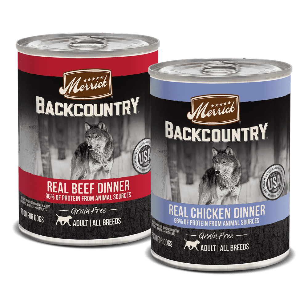 Merrick Backcountry Grain Free Real Beef & Chicken Dinner Wet Dog Food