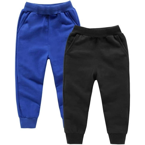Ougyinr Kids Baby Sweatpants for Boys Girls Casual Jogger Pants Cotton Color Pants Toddler Athletic Trousers With Pockets